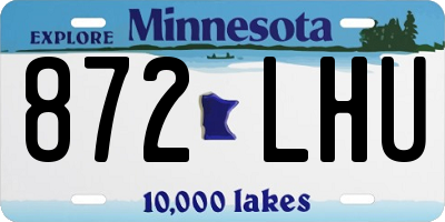 MN license plate 872LHU