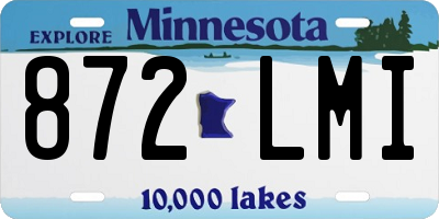 MN license plate 872LMI
