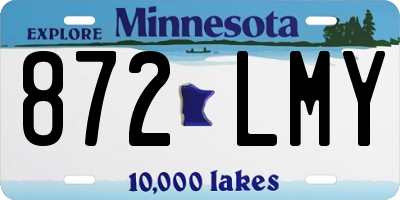 MN license plate 872LMY