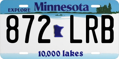 MN license plate 872LRB