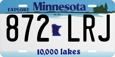 MN license plate 872LRJ