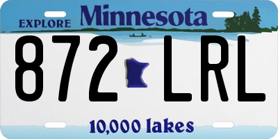 MN license plate 872LRL