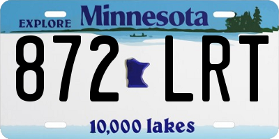MN license plate 872LRT