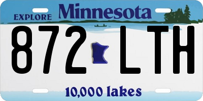 MN license plate 872LTH