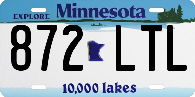 MN license plate 872LTL