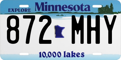 MN license plate 872MHY