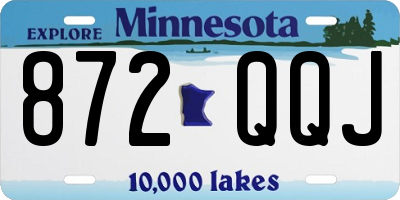 MN license plate 872QQJ