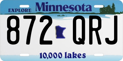 MN license plate 872QRJ
