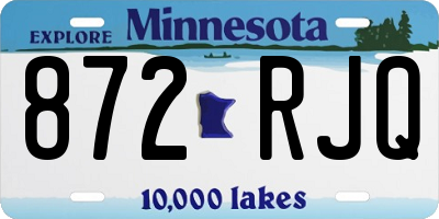 MN license plate 872RJQ