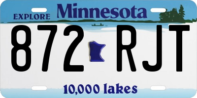 MN license plate 872RJT