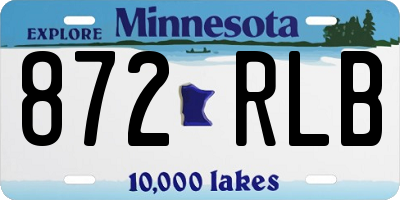 MN license plate 872RLB