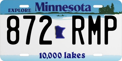 MN license plate 872RMP