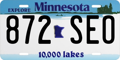 MN license plate 872SEO