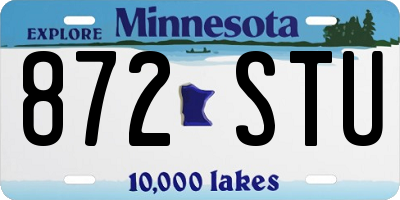 MN license plate 872STU