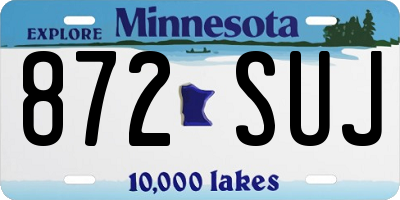 MN license plate 872SUJ