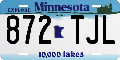 MN license plate 872TJL