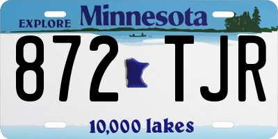 MN license plate 872TJR