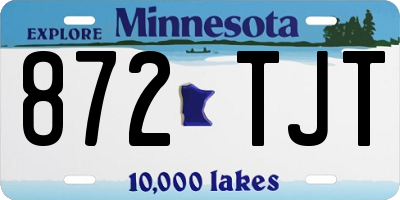 MN license plate 872TJT