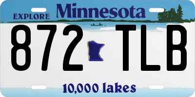 MN license plate 872TLB