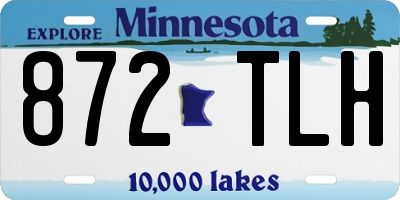 MN license plate 872TLH