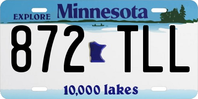 MN license plate 872TLL