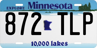 MN license plate 872TLP