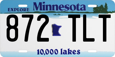 MN license plate 872TLT