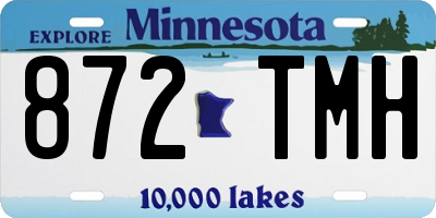 MN license plate 872TMH
