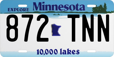 MN license plate 872TNN