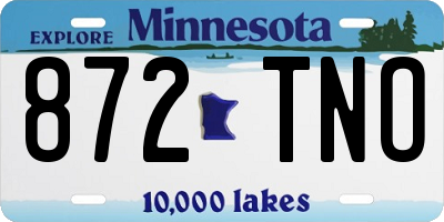 MN license plate 872TNO