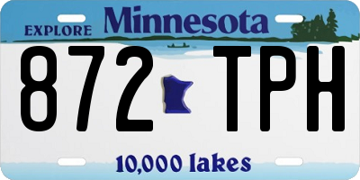MN license plate 872TPH