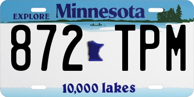 MN license plate 872TPM