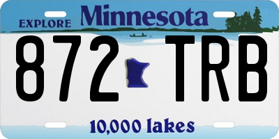 MN license plate 872TRB