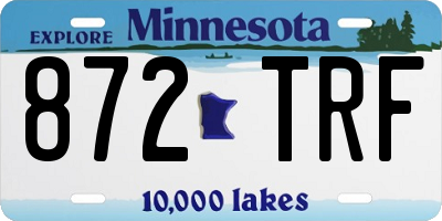MN license plate 872TRF