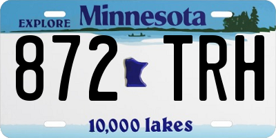 MN license plate 872TRH