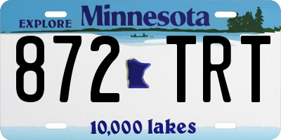 MN license plate 872TRT
