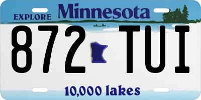 MN license plate 872TUI