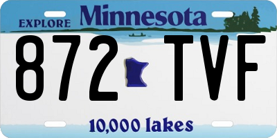 MN license plate 872TVF