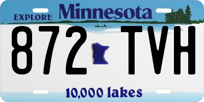 MN license plate 872TVH