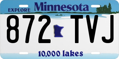 MN license plate 872TVJ
