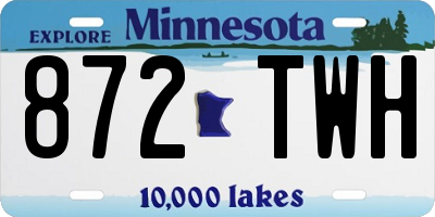 MN license plate 872TWH