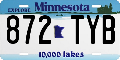 MN license plate 872TYB