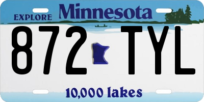 MN license plate 872TYL