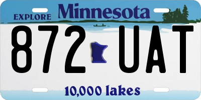MN license plate 872UAT