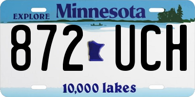 MN license plate 872UCH