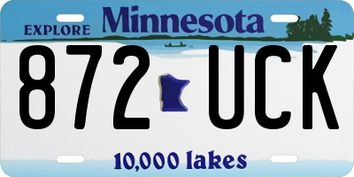 MN license plate 872UCK