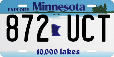 MN license plate 872UCT