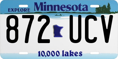 MN license plate 872UCV