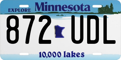 MN license plate 872UDL