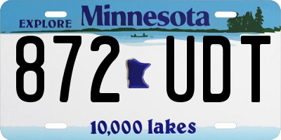 MN license plate 872UDT